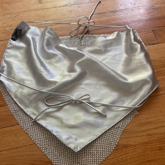 Polly Trading Co Cowl Scarf Metal Top - Picture 7 of 9